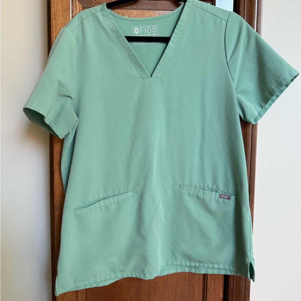 Figs Jade V-Neck Scrub Top